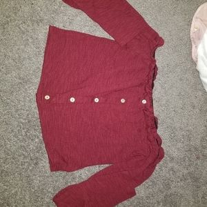 Womens off the shoulder crop top